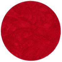 HOCHFLOR SUPER SOFT TEPPICH SILKY RUND - Weinrot, Textil (200/200cm) - Pergamon