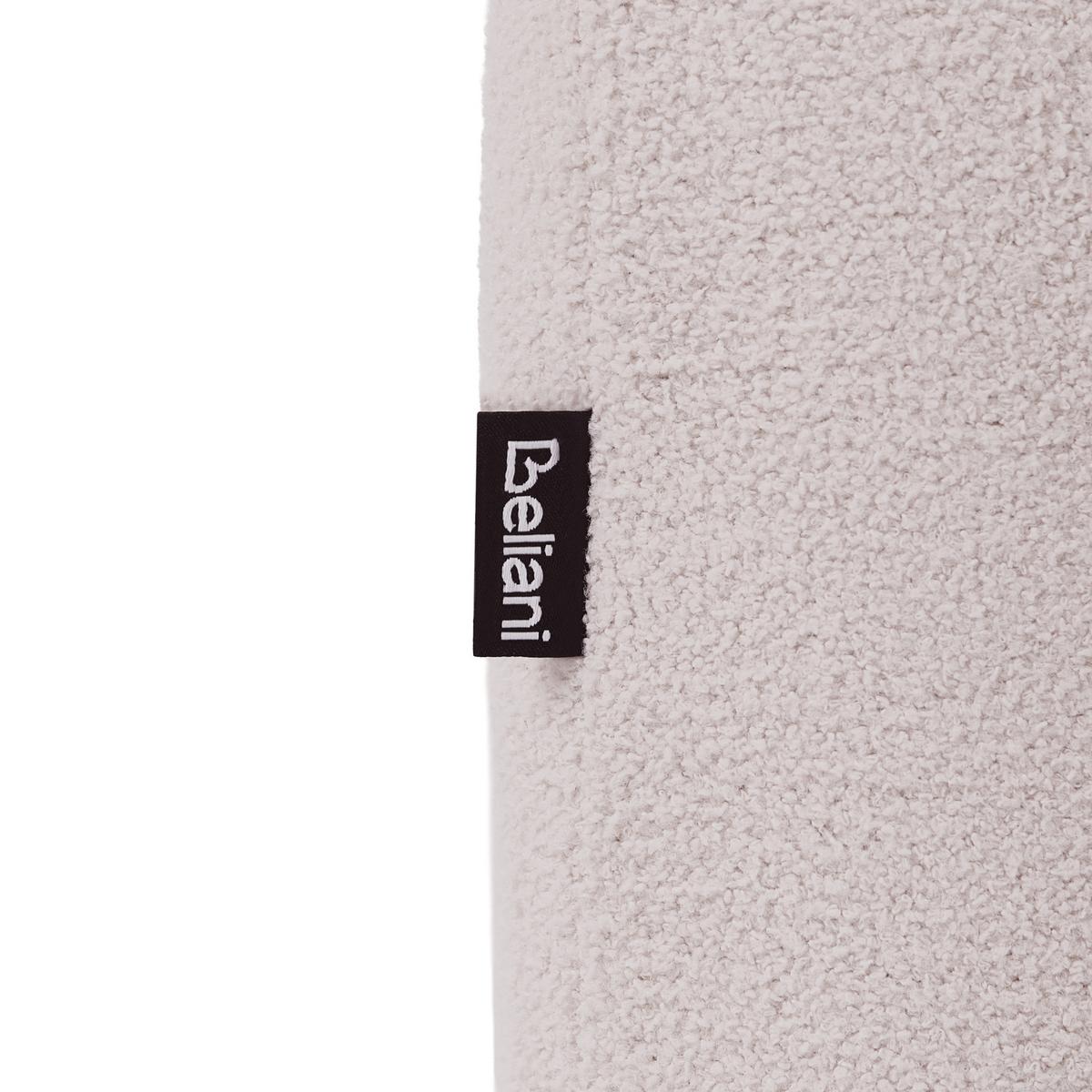 POUF Bouclé Cremeweiß Idyllwild - Weiß, Textil (49/45/39cm) - Beliani