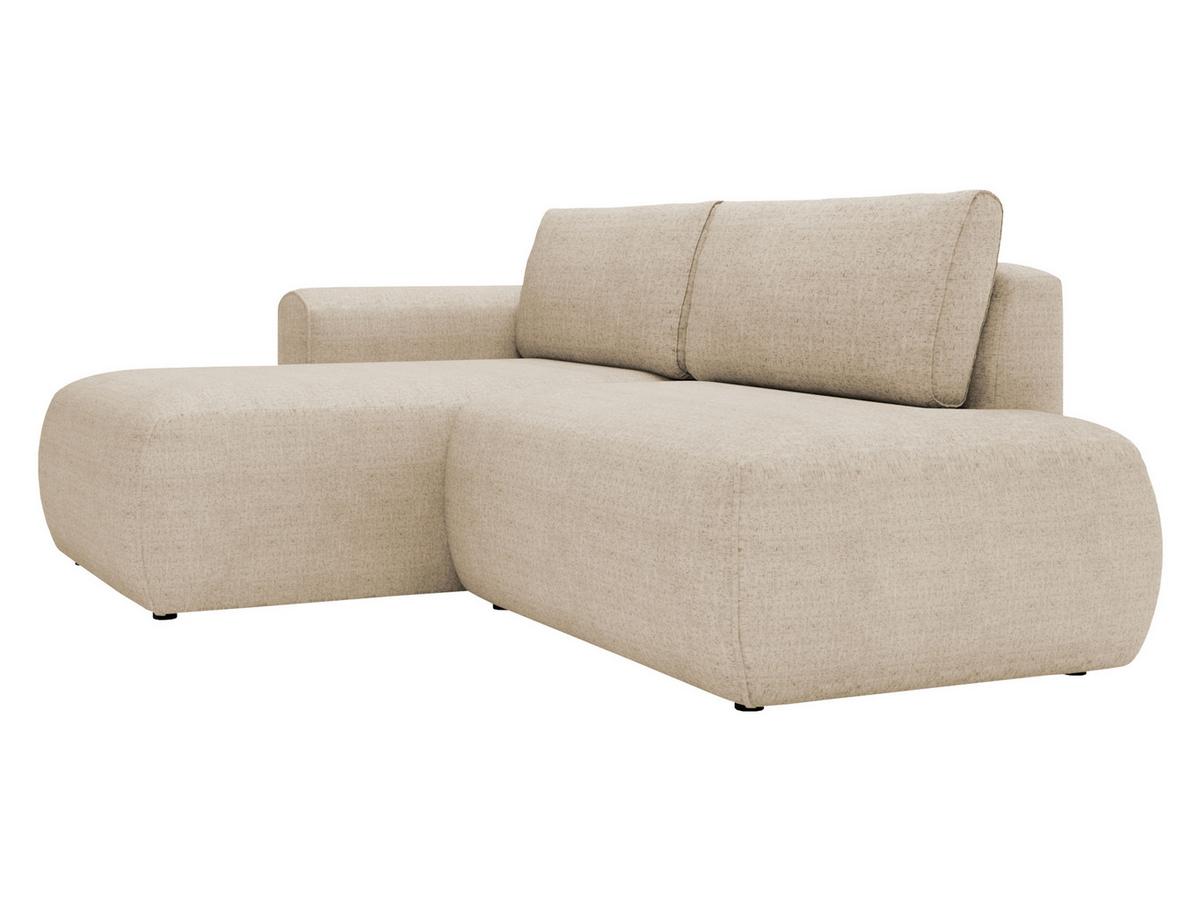 ECKSOFA Mila - Creme/Schwarz, Holzwerkstoff/Kunststoff (256/164cm) - MIRJAN24