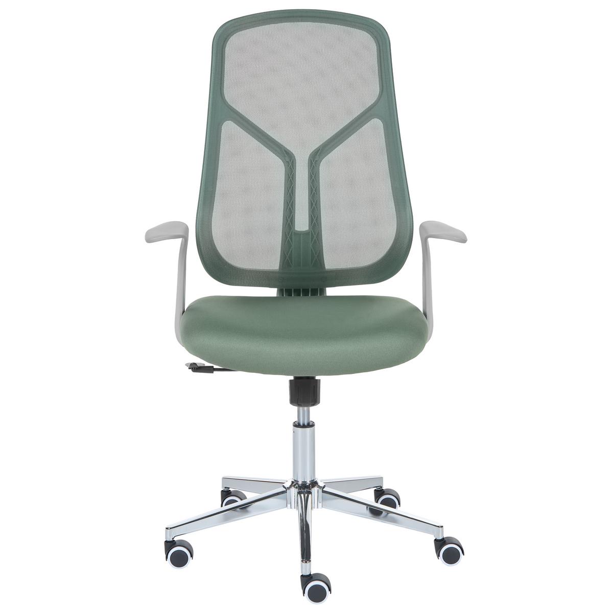 BÜROSTUHL Grün Nuviner - Grün, Textil (60/109/60cm) - Beliani