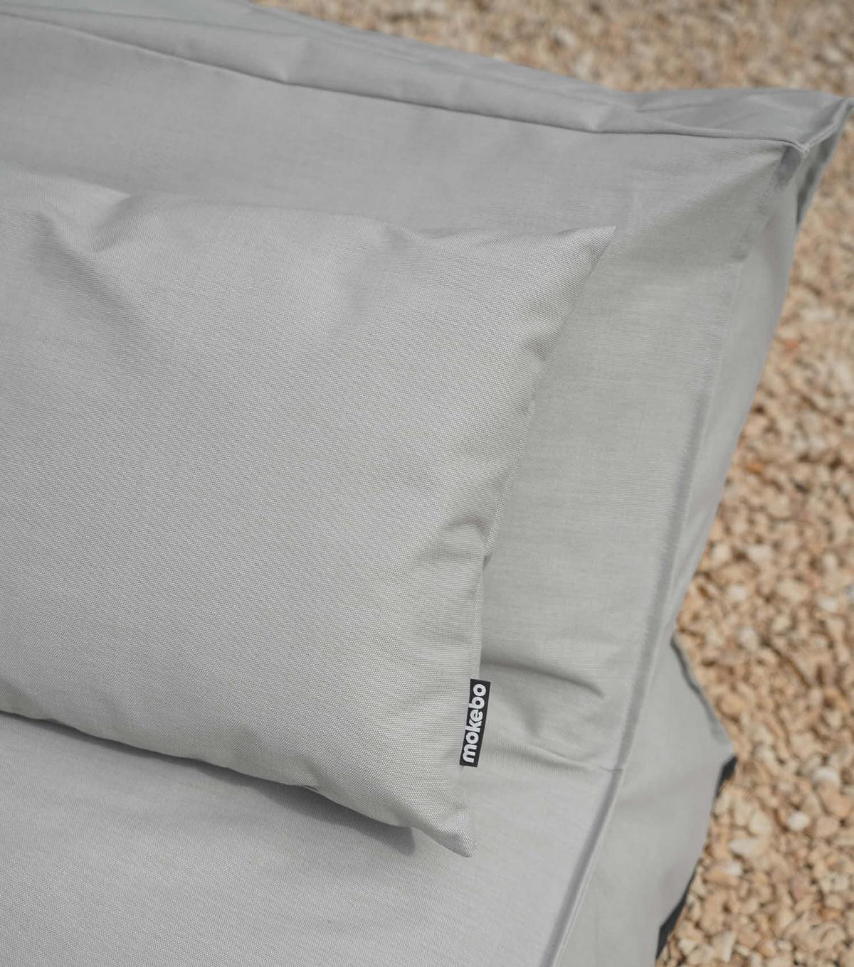 OUTDOOR KISSEN Der Daydream 2er-Set - Grau, Textil (60/8cm) - Mokebo