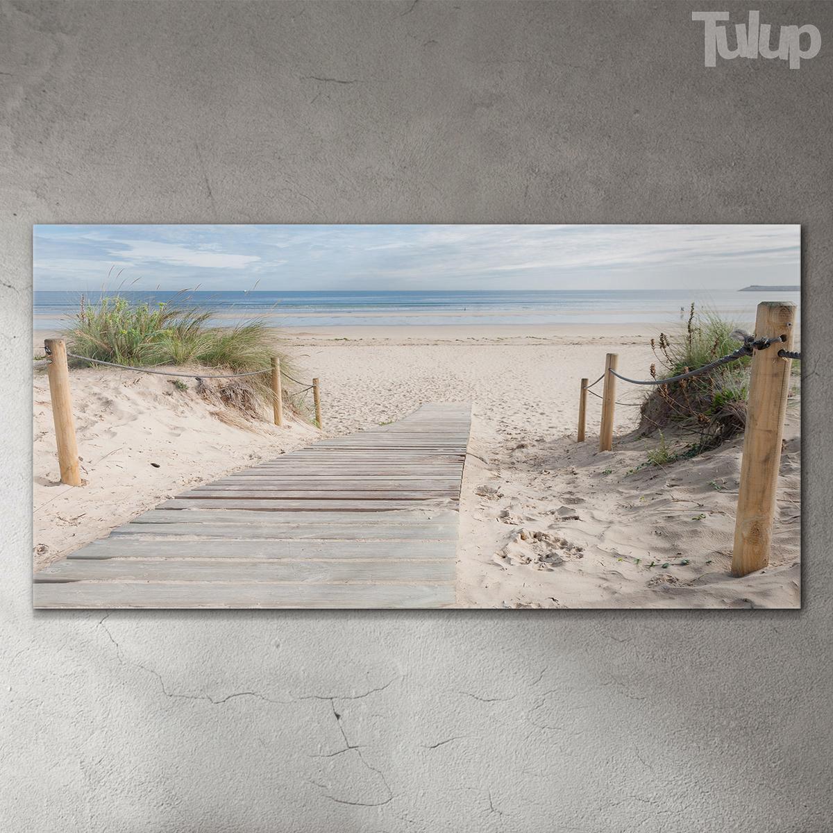 GLASBILD 100x50 cm Meer - Schwarz, Glas (100/50cm) - TULUP