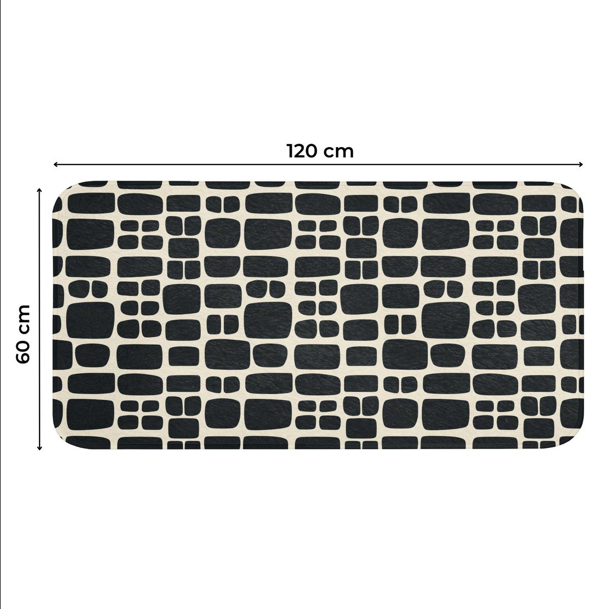 WC-VORLEGER Modern - Bio - Schwarz WC Teppich 120x60 cm - Anthrazit, Textil (120/1cm) - OnlyWow