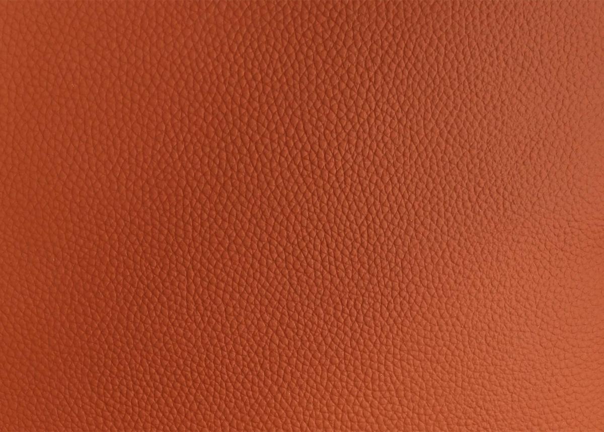 RELAXSESSEL Orange - Terracotta/Orange, Leder (76/110/153cm) - MCW