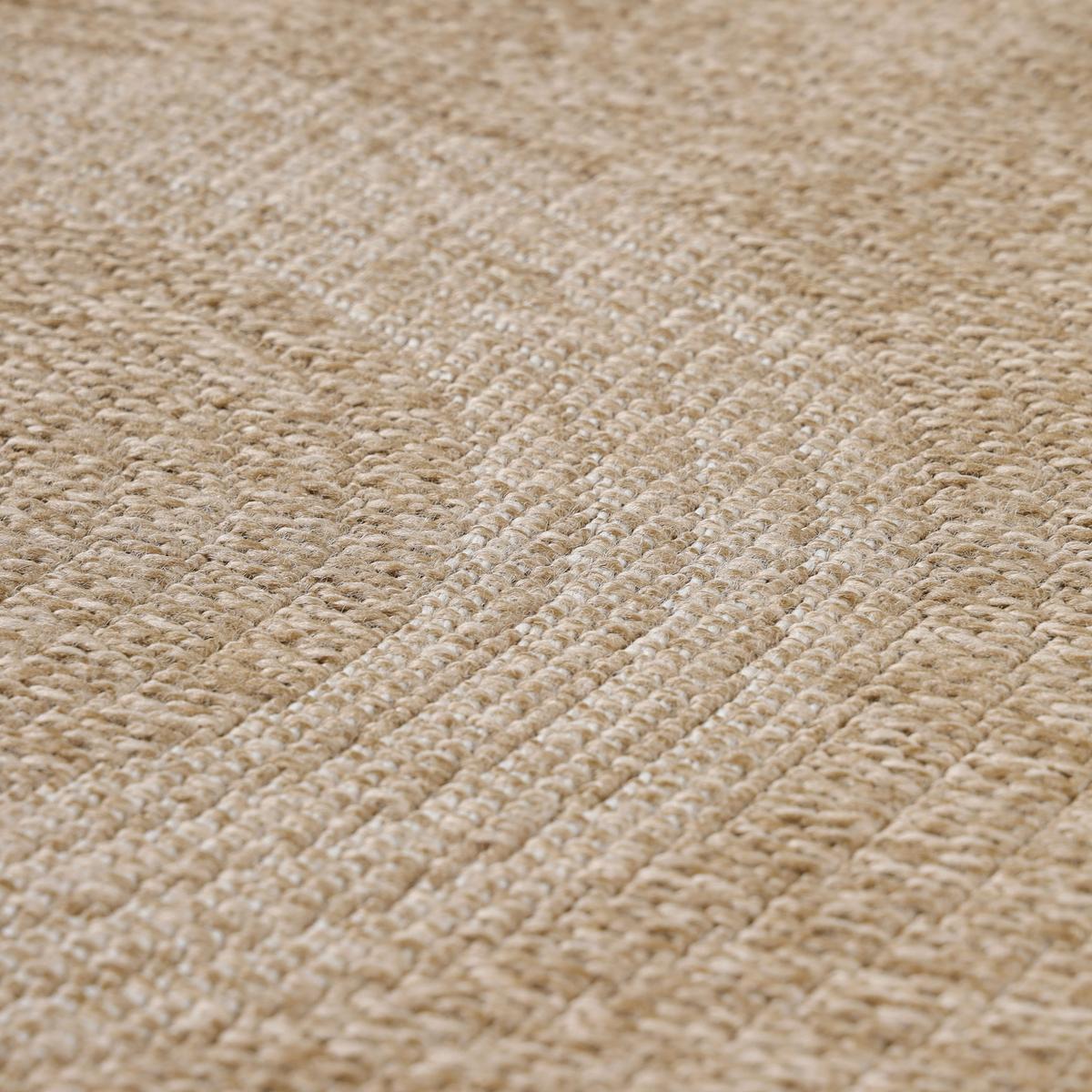 OUTDOORTEPPICH KAUNS, im Vintage-Stil, Beige, Ø 80 cm - Beige, Textil (80/80cm) - KADIMA DESIGN