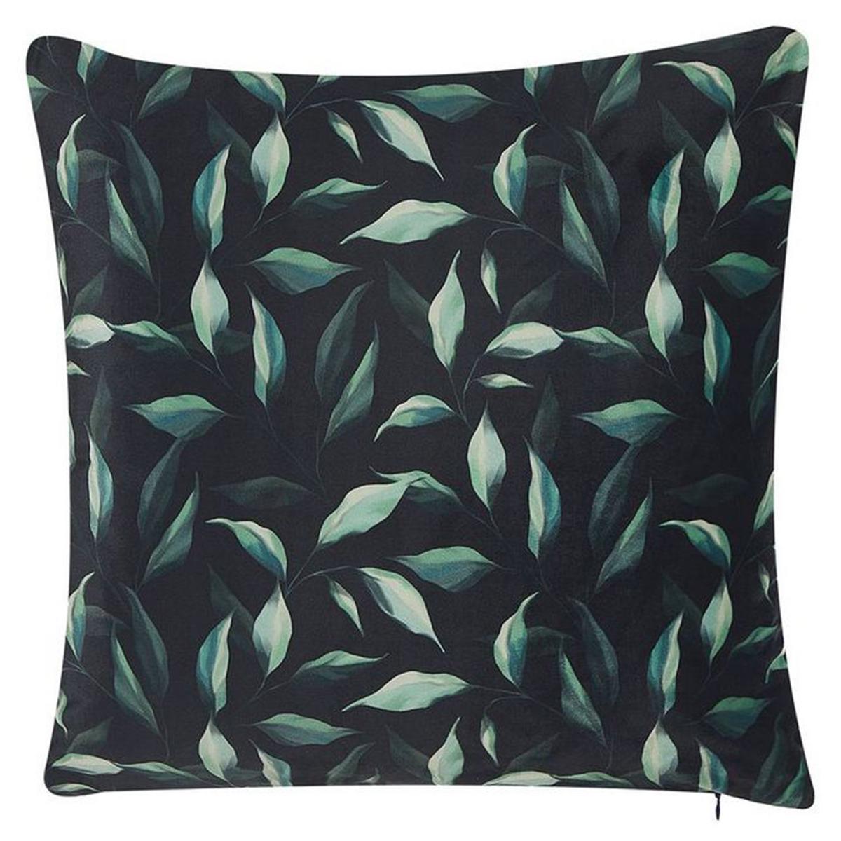 DEKOKISSEN 2er-Set Grün 45/45 cm Toadflax - Grün, Textil (45/45cm) - Beliani