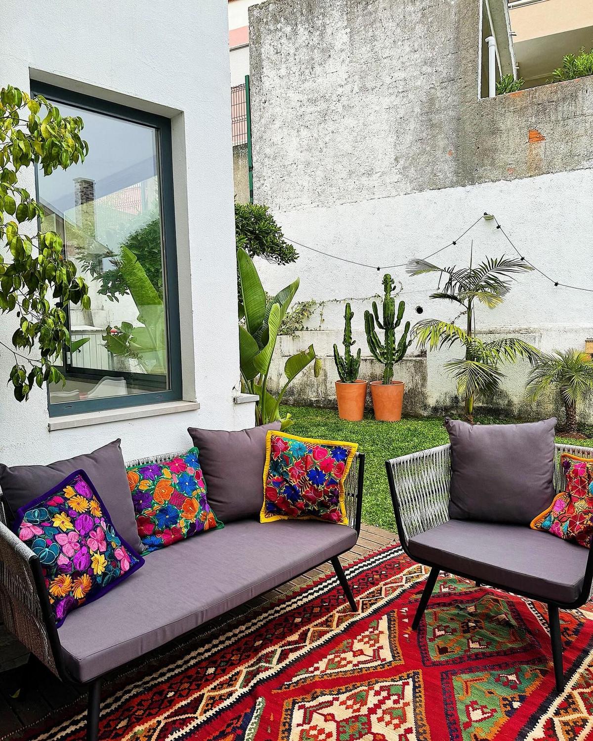 LOUNGE-SET 4-sitzer Rattan Grau Ragusa - Grau, Kunststoff - Beliani