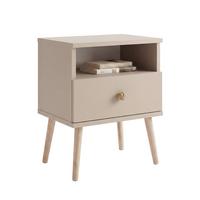 NACHTSCHRANK VALERIO 44/31/56 cm Kaschmir - Kaschmir, Naturmaterialien/Holzwerkstoff (44/55.5/31cm) - Idohome