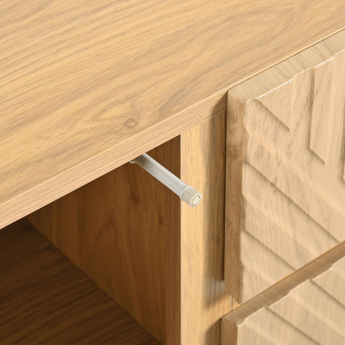 SIDEBOARD mit Eichenholz Modernes Design mit Stauraum - Eiche San Remo, Holzwerkstoff (140/75/40cm) - Urban Meuble