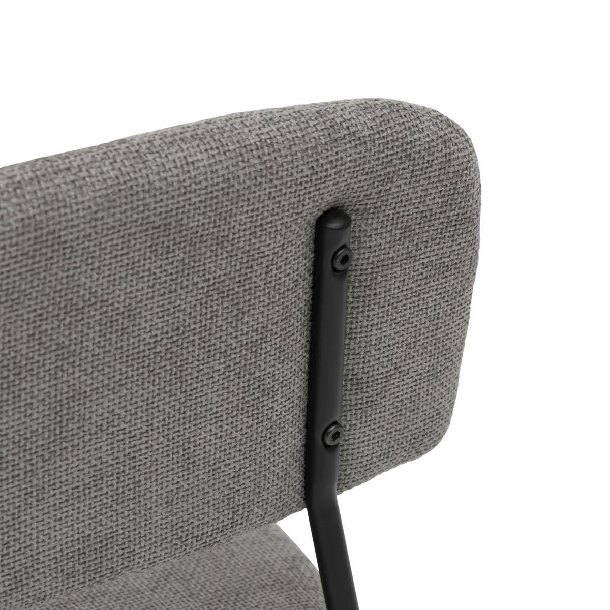 ESSZIMMERSTÜHLE TOLEDO 4er-Set hellgrau - Hellgrau, Textil (44/78/49cm) - IDIMEX