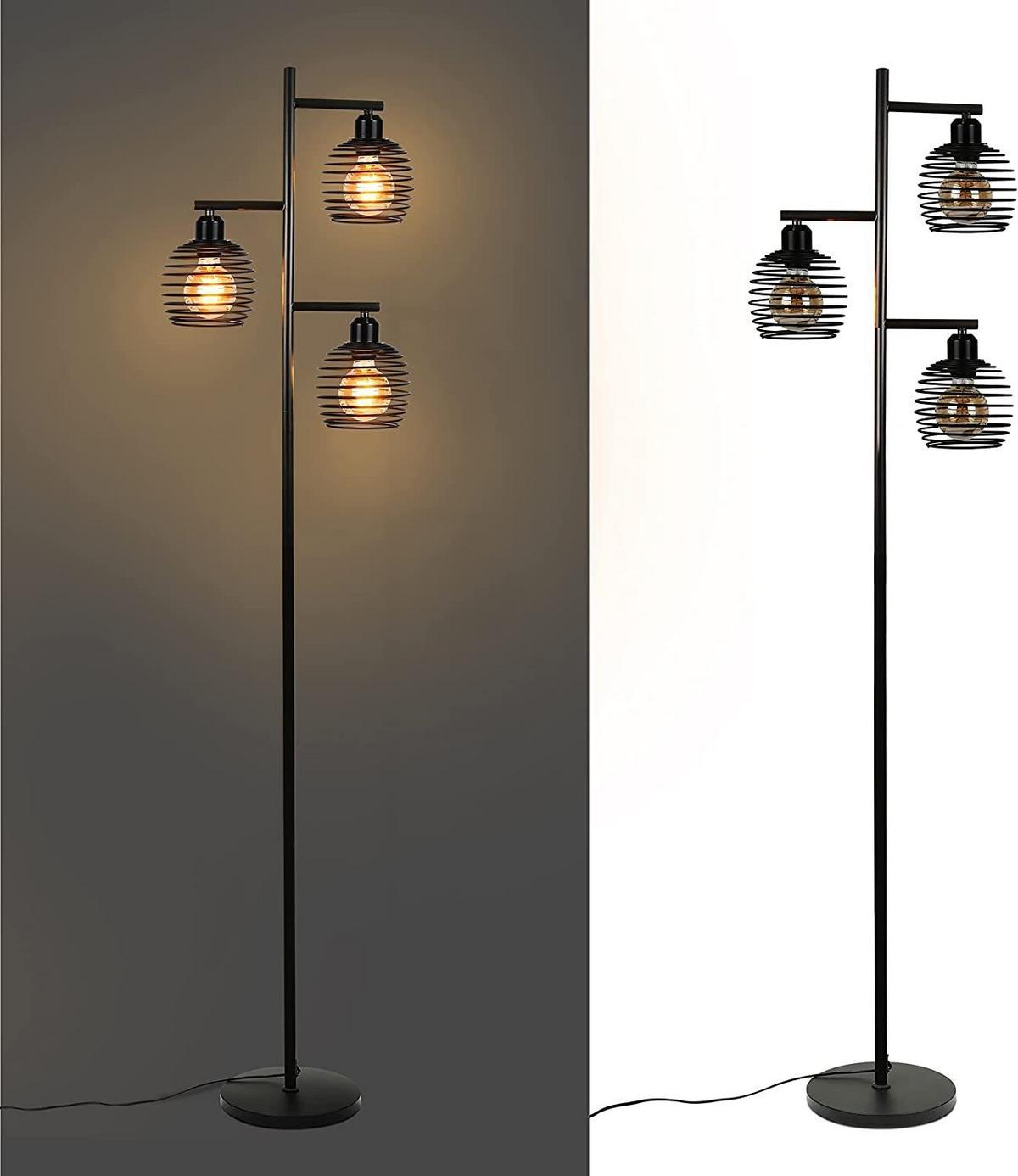STEHLEUCHTE JAN 24/24/152 cm - Schwarz, Metall (24/24/152cm) - Nettlife