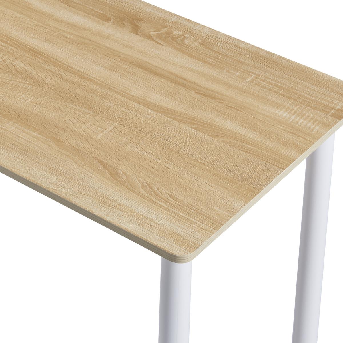 ESSTISCH Tammela - Eichefarben/Weiß, Holzwerkstoff/Metall (120/60/75cm) - [en.casa]