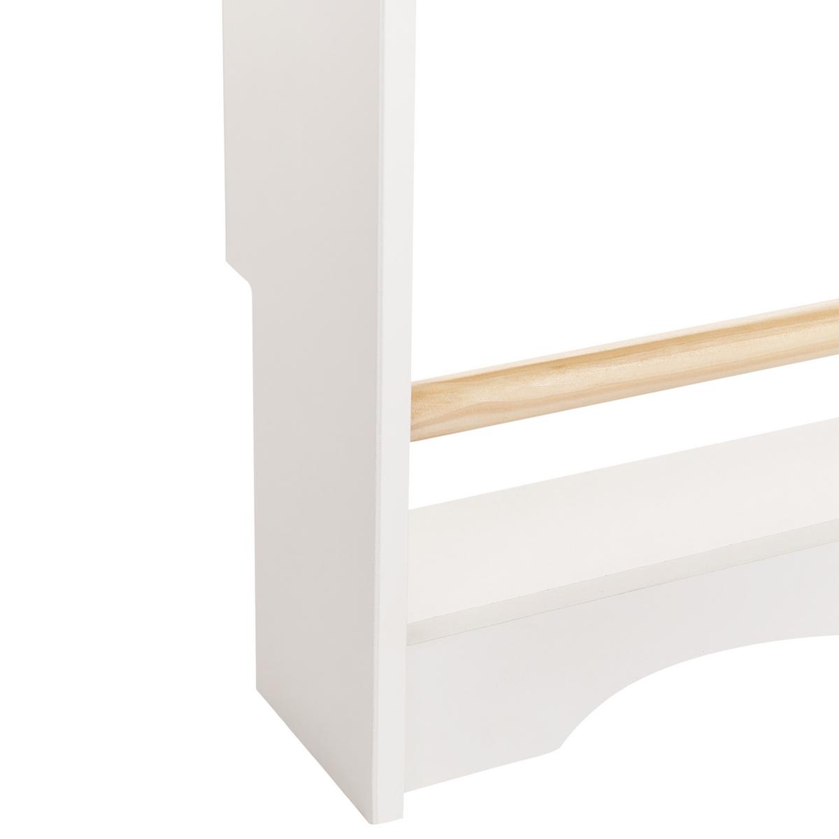 WANDREGAL 100 cm Weiß Liloet - Weiß, Holzwerkstoff (60/100/12cm) - Beliani