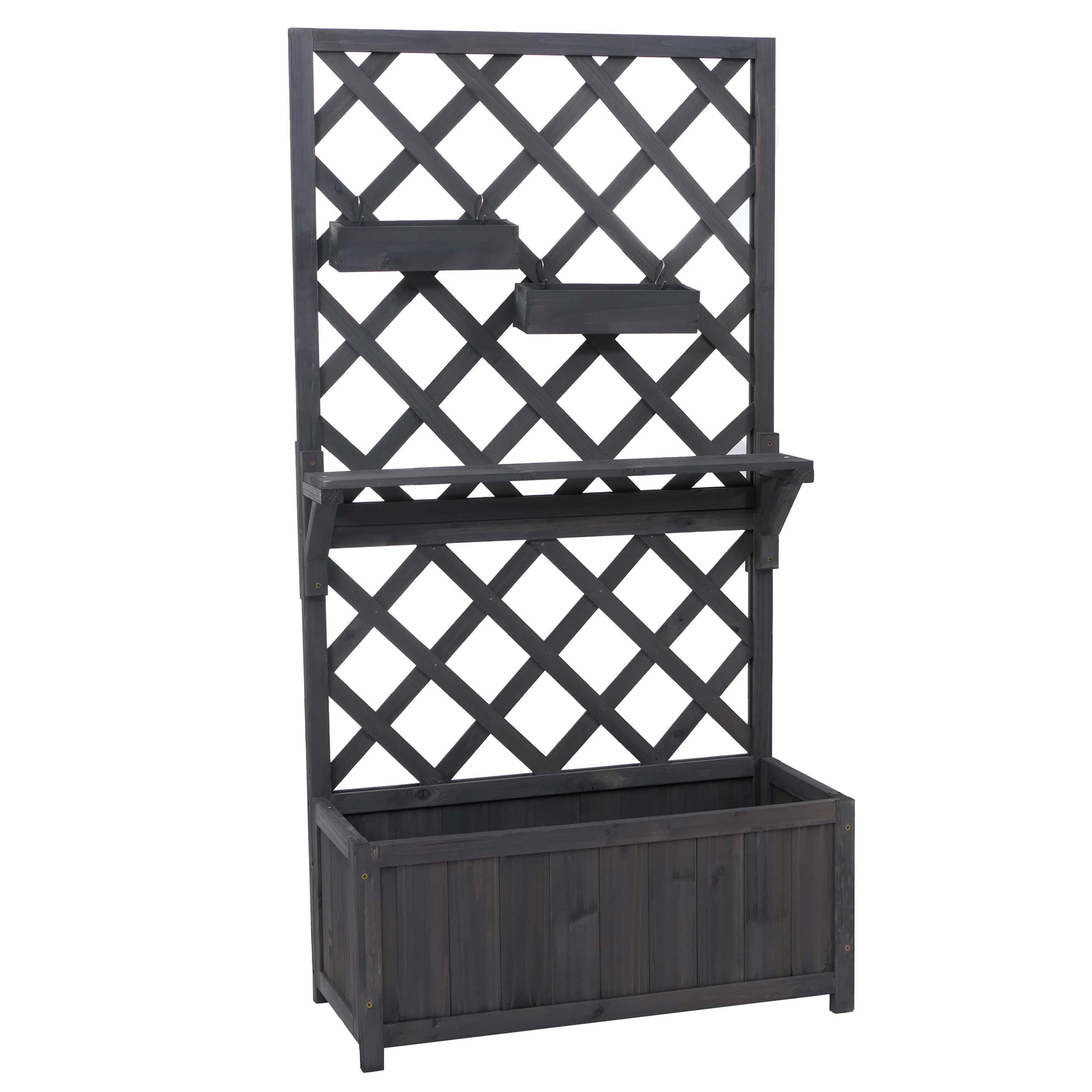 HOCHBEET Grau - Grau, Holz (70/135/30cm) - MCW