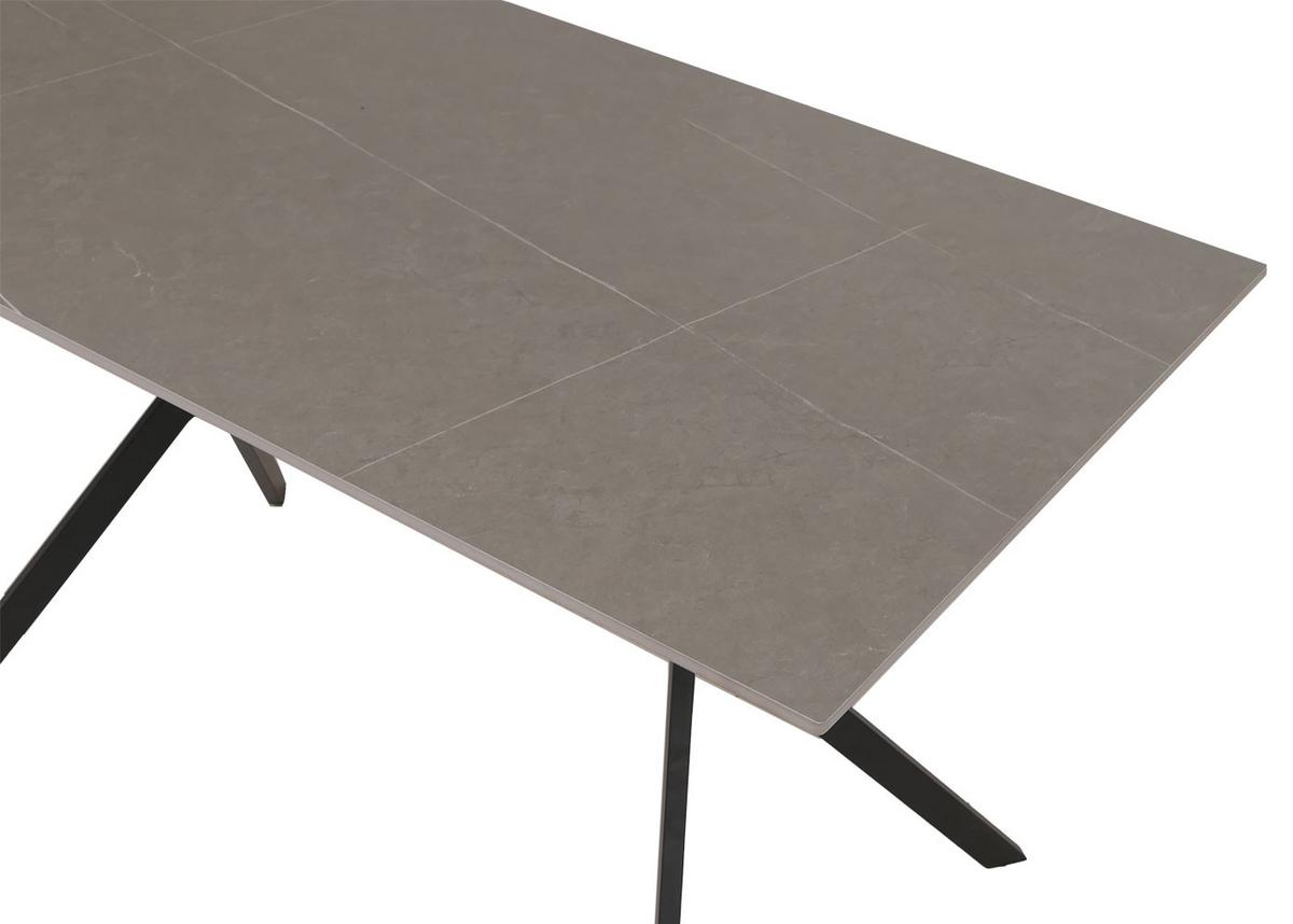ESSZIMMERTISCH eckig Grau - Grau, Stein (70/120/76cm) - MCW