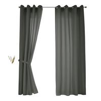 VORHANG 2ER SET BERLIN HxB 175x140cm Dunkelgrau - Dunkelgrau, Textil (140/175/175cm) - Gardinenbox