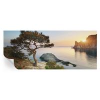 FOTOTAPETE 250x104 cm - Friedliche Natur - Blau, Textil (250/104cm) - Wallfluent