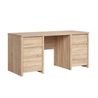SCHREIBTISCH Soren Holz - Braun, Holzwerkstoff (160/65/77cm) - Petits-meubles