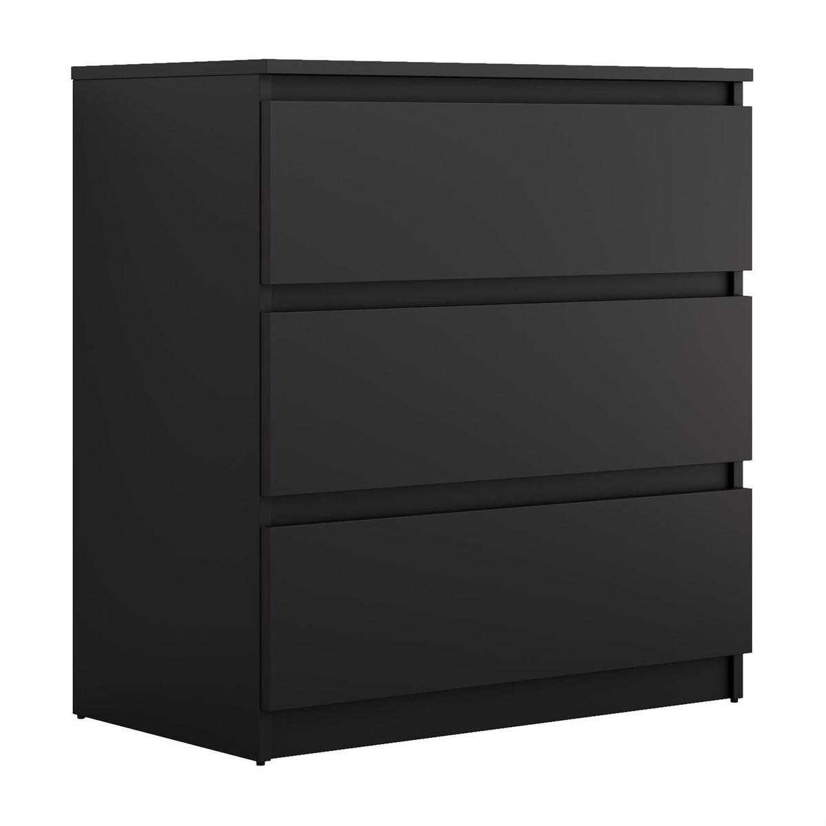 HIGHBOARD HANA M3 Schwarz matt - Schwarz, Holzwerkstoff (70/75/40cm) - Lookway