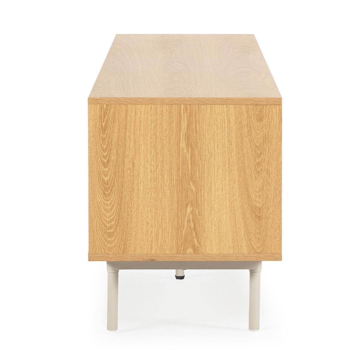 TV-ELEMENT Cuzco 2 türen Eichenfarbe/grau - Grau, Holzwerkstoff (140/50/40cm) - VS Venta-stock