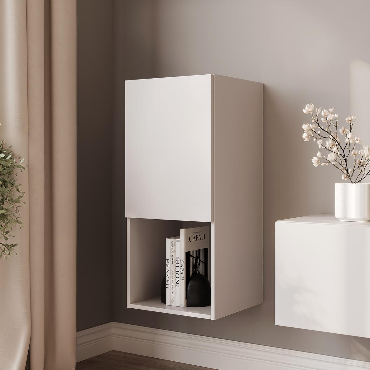 HÄNGESCHRANK ANGEL LINE 40/40/90 cm Kaschmir - Kaschmir, Holzwerkstoff (40/90/40cm) - Idohome
