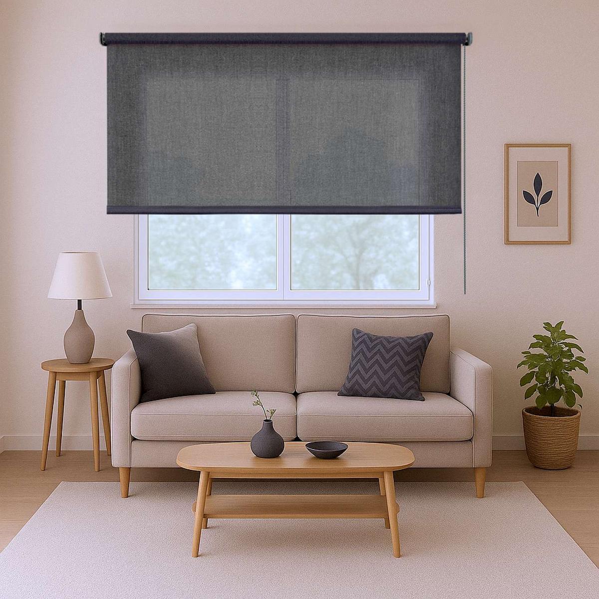 ROLLO | Deco Grau, 200 cm x 250 cm - Grau, Kunststoff (200/250cm) - STORESDECO