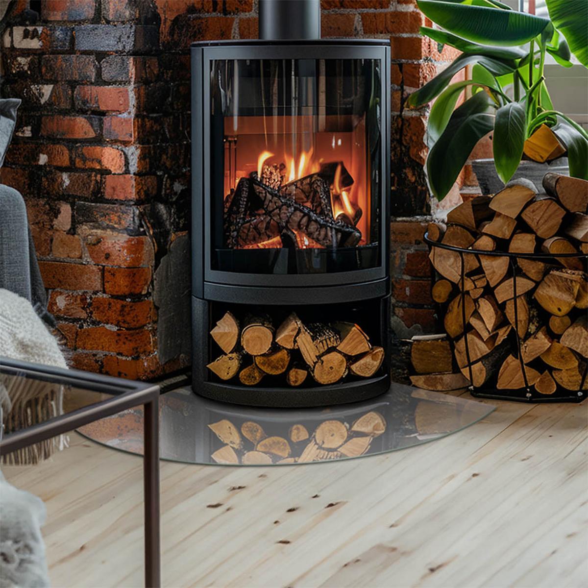 GLASPLATTE für Kamin 100x100 cm - Grau, Glas (100/100/0.4cm) - TULUP