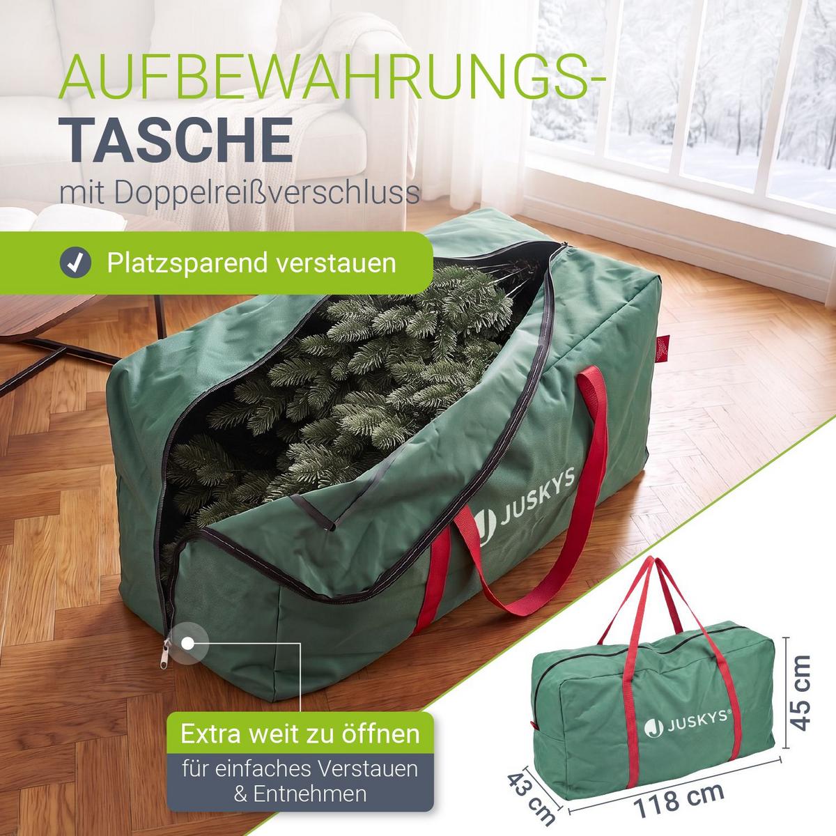 WEIHNACHTSBAUM Norvi grün 220cm - Grün, Kunststoff (220cm) - Juskys