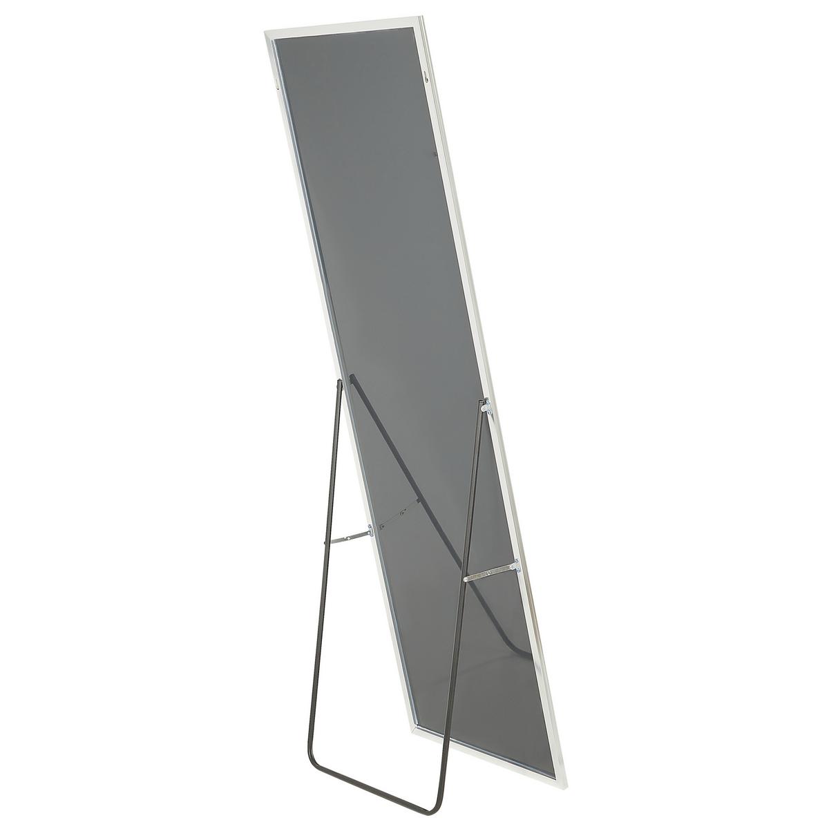 STEHSPIEGEL silber rechteckig 50/156 cm Beauvais - Silberfarben, Metall (7/156/50cm) - Beliani