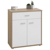 KOMMODE TOMMY Sonoma Eiche/weiß - Weiß/Sonoma Eiche, Holzwerkstoff (60/70/30cm) - CARO-Möbel