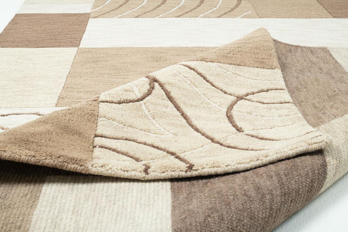 HANDKNÜPFTEPPICH Domas 170x240 cm - Braun, Textil (170/240cm) - THEKO