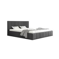 POLSTERBETT Detroit Komplettset - Graphitfarben, Holzwerkstoff/Textil (180/200cm) - Fun Möbel