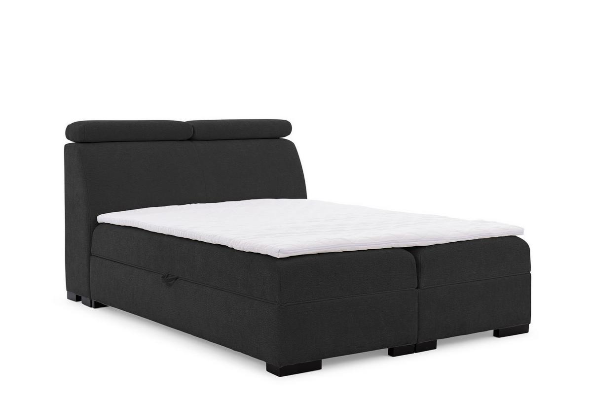 BOXBETT Nestor Dress Me Set.1 - Schwarz, Holzwerkstoff/Textil (120/200cm) - Fun Möbel