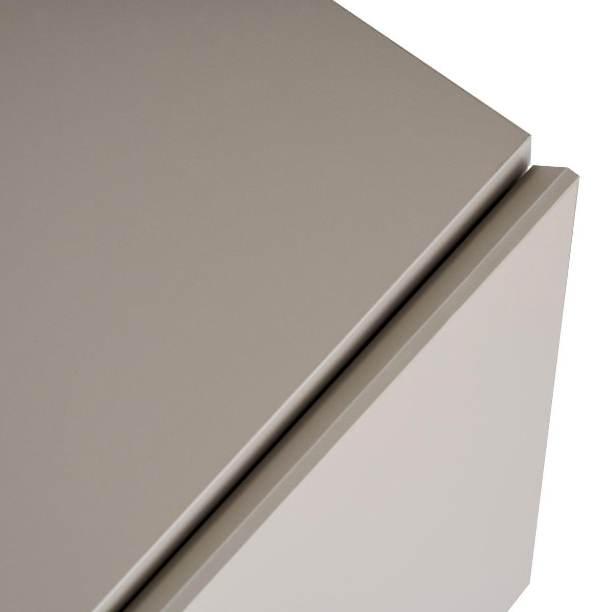 TV-MÖBEL 4 Türen, 1 Fach, Kaschmir und Holzdekor 35/50/160 cm - Beige, Holzwerkstoff (35/50/36.5cm) - Calicosy