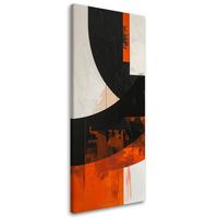 LEINWANDBILD 3D und geometrisch 40x120cm - Orange, Textil (40/120cm) - Feeby