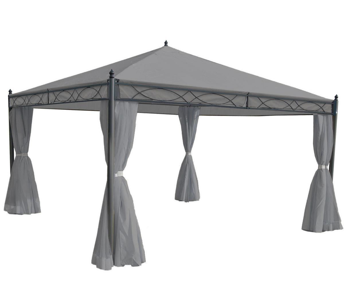 SEITENWAND PERGOLA CALPE Hellgrau - Hellgrau, Textil (383/205/1cm) - MCW