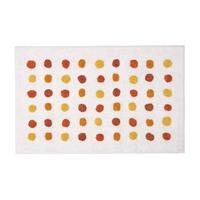 BADEMATTE Punkte 50/80 cm, Baumwolle - Dunkelgelb, Textil (50/80cm) - Homescapes