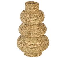 DEKOVASE Seegras natürlich Marang - Naturfarben, Naturmaterialien (41cm) - Beliani