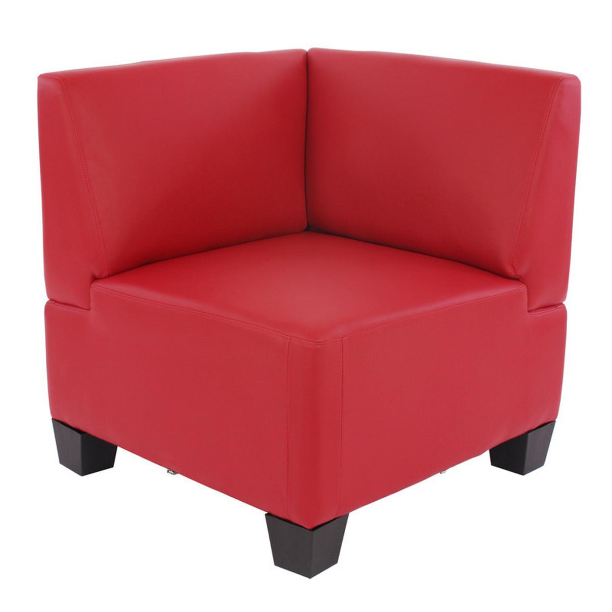4-SITZER Rot - Rot, Textil (258/76/72cm) - MCW