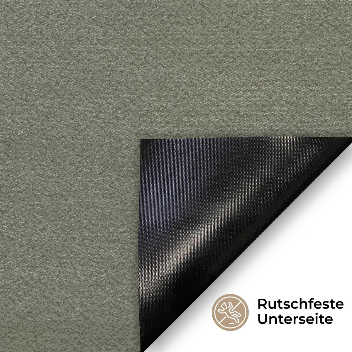 FUSSMATTE Japandi - Grün - Abstrakt - Modern Schmutzfänger 90x60 cm - Olivgrün, Kunststoff (90/0.4cm) - MuchoWow