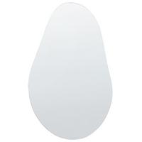 WANDSPIEGEL Silber 40/65 cm Aubagne - Silberfarben, Glas (40/65/40cm) - Beliani