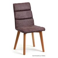 ESSZIMMERSTUHL (2er-Set) Darell 47x92x60 Eiche geölt/Braun - Eichefarben/Braun, Kunststoff (60/92/47cm) - 58aufmkessel