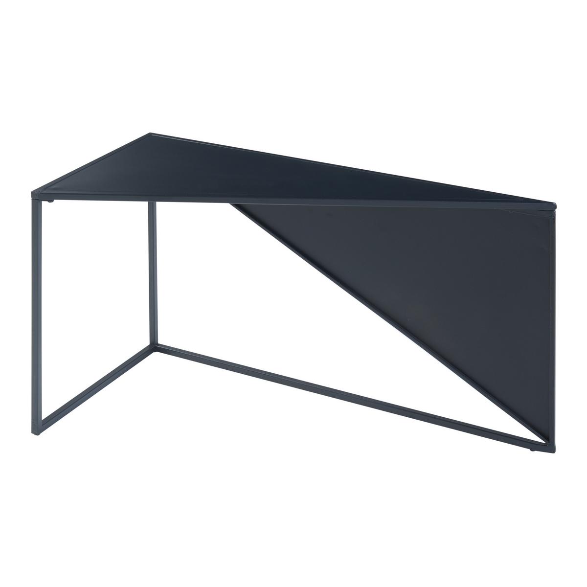SATZTISCH Kungsör - Schwarz, Metall (74/36/44.5cm) - [en.casa]