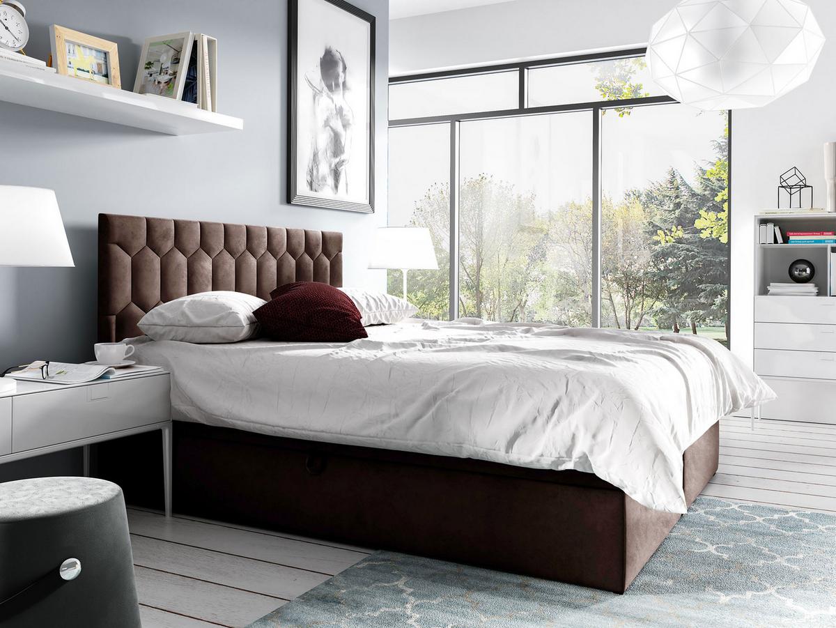 BOXBETT Top M24 - H3 - Braun, Holz (160/200cm) - MIRJAN24