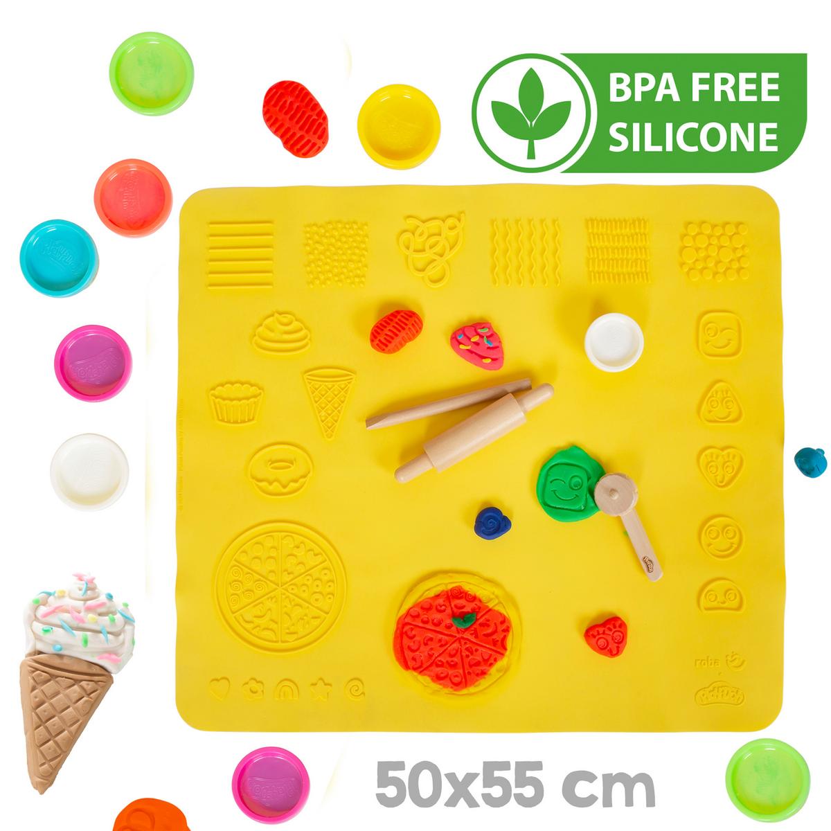 KINDERSITZGRUPPE roba x Play-Doh - Weiß, Holz (50/51/60cm) - Roba