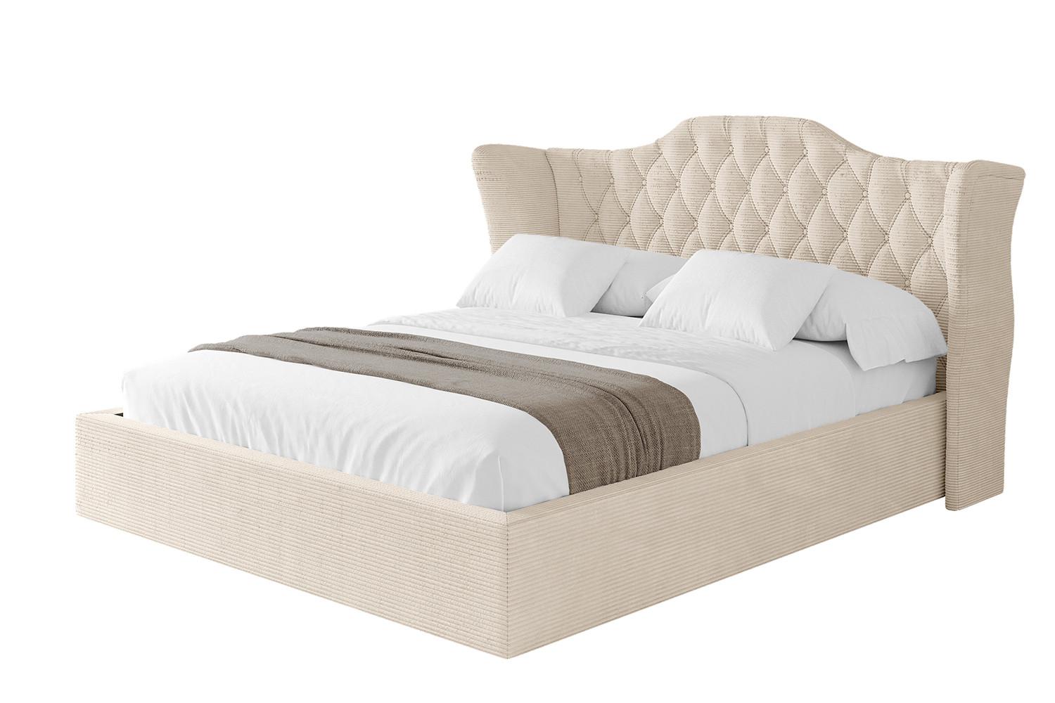 POLSTERBETT mit Bettkasten und Lattenrost, Boxbett ohne Matratze - ZORAN 120x200 Beige - Creme, Holzwerkstoff/Textil (120/200cm) - ALTDECOR