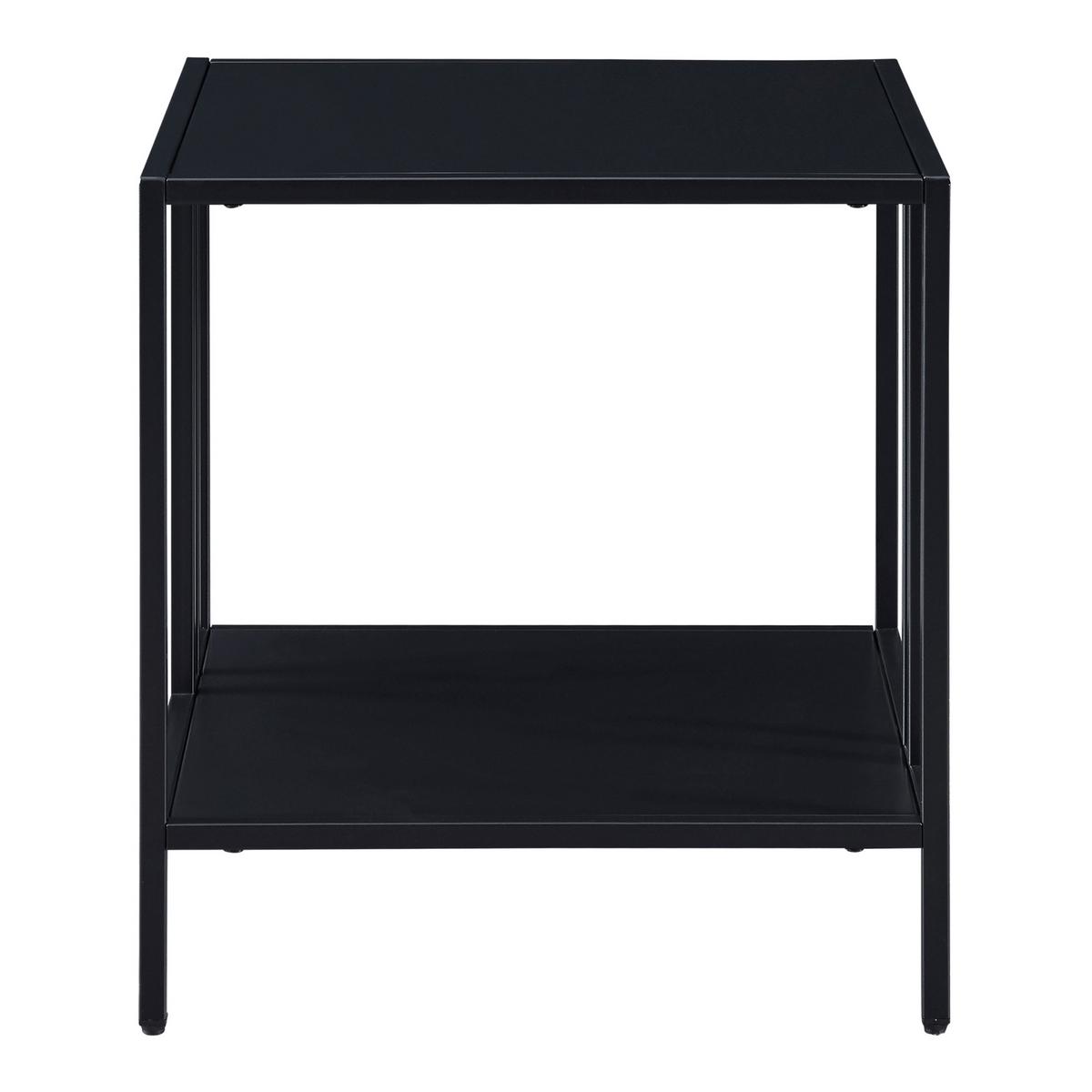 BEISTELLTISCH Kumlinge - Schwarz, Metall (45/45/47cm) - [en.casa]