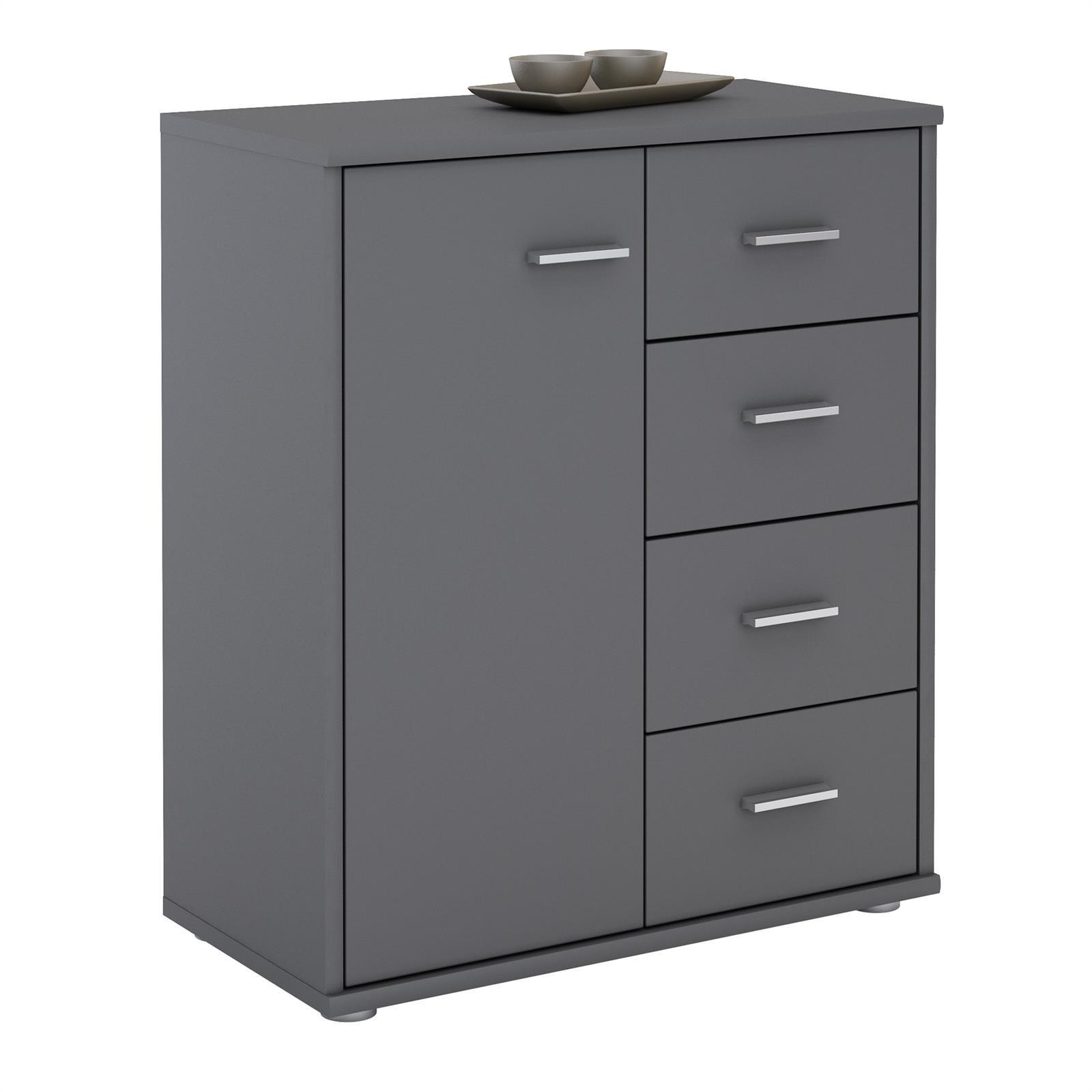KOMMODE TIRANO grau - Grau, Holzwerkstoff (60/70/30cm) - CARO-Möbel