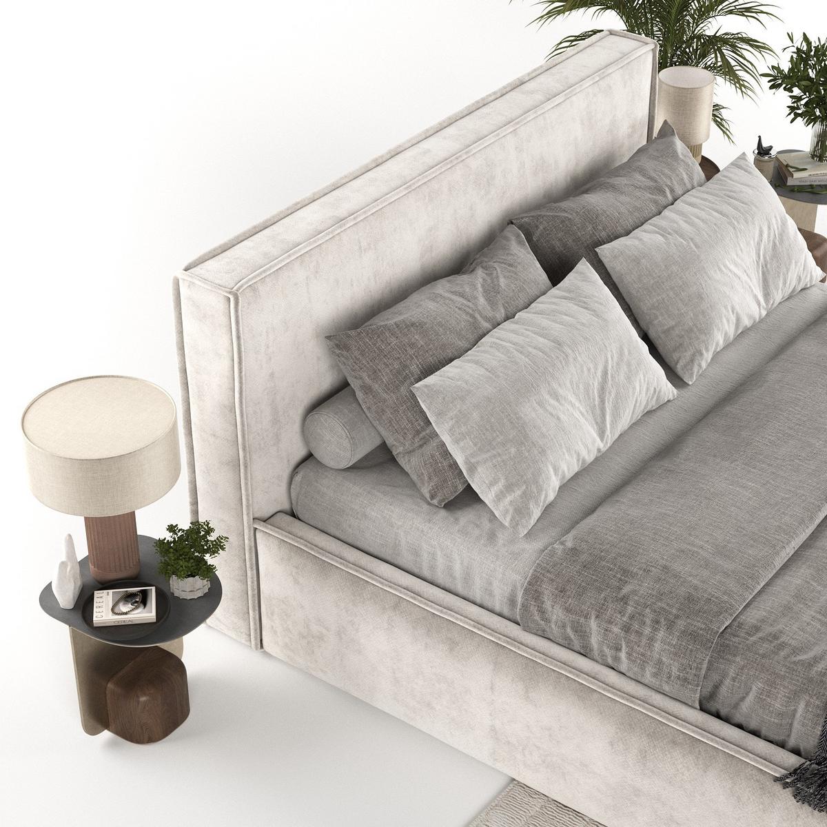 POLSTERBETT Sato mit Stauraum 120/200 cm Hellbeige im Terra NW Stoff - Beige/Schwarz, Holz/Holzwerkstoff (120/200cm) - AltaBeds