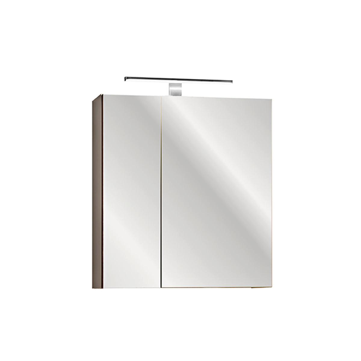 SPIEGELSCHRANK Éros Taupe - Taupe, Holzwerkstoff (60/65/17cm) - Petits-meubles